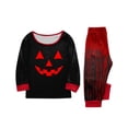 thumbnail image 5 of Racifhz Matching Family Halloween Pajamas Set Comfortable Loungewear Long Sleeve and Pants Sleepwear Festive Holiday Printed Nightwear Cozy Autumn Fall Gifts for Family Party, Women Size:S, 5 of 5