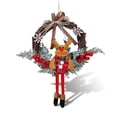 thumbnail image 3 of Billuyoard Guirnalda de puerta de Navidad con muñeca, decoración de Navidad, adorno colgante, decoración navideña, guirnalda, puerta, colgantes de Kits de decoración para fiestas ciervo S Billuyoard HA008709-05, 3 of 6