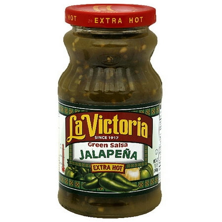 La Victoria Jalapena Extra Hot Green Salsa, 12 oz (Pack of