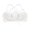 thumbnail image 6 of FELTECHELECTR 1Pack Lace Bras for Women Seamless Strapless Full-Coverage Comfortable Support Soft White 80AB, 6 of 7