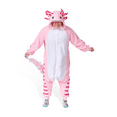 thumbnail image 3 of Axolotl Kigurumi Unisex Adult Onesie Pajamas Animal One Piece Costume Cosplay Sleepwear, 3 of 6