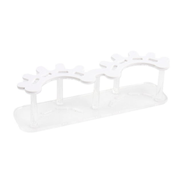 TISHITA Support de Pince à Cils 8 Trous Présentoir pour Commode Blanc