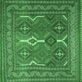 thumbnail image 1 of Ahgly Company Indoor Square Persian Emerald Green Traditional Area Rugs, 3' Square, 1 of 4