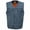 Blue, variant on Milwaukee Leather MDM3012 Men's 'Brute' Snap Blue Denim V-Neck Club Style Vest w/ Hidden Zipper Medium