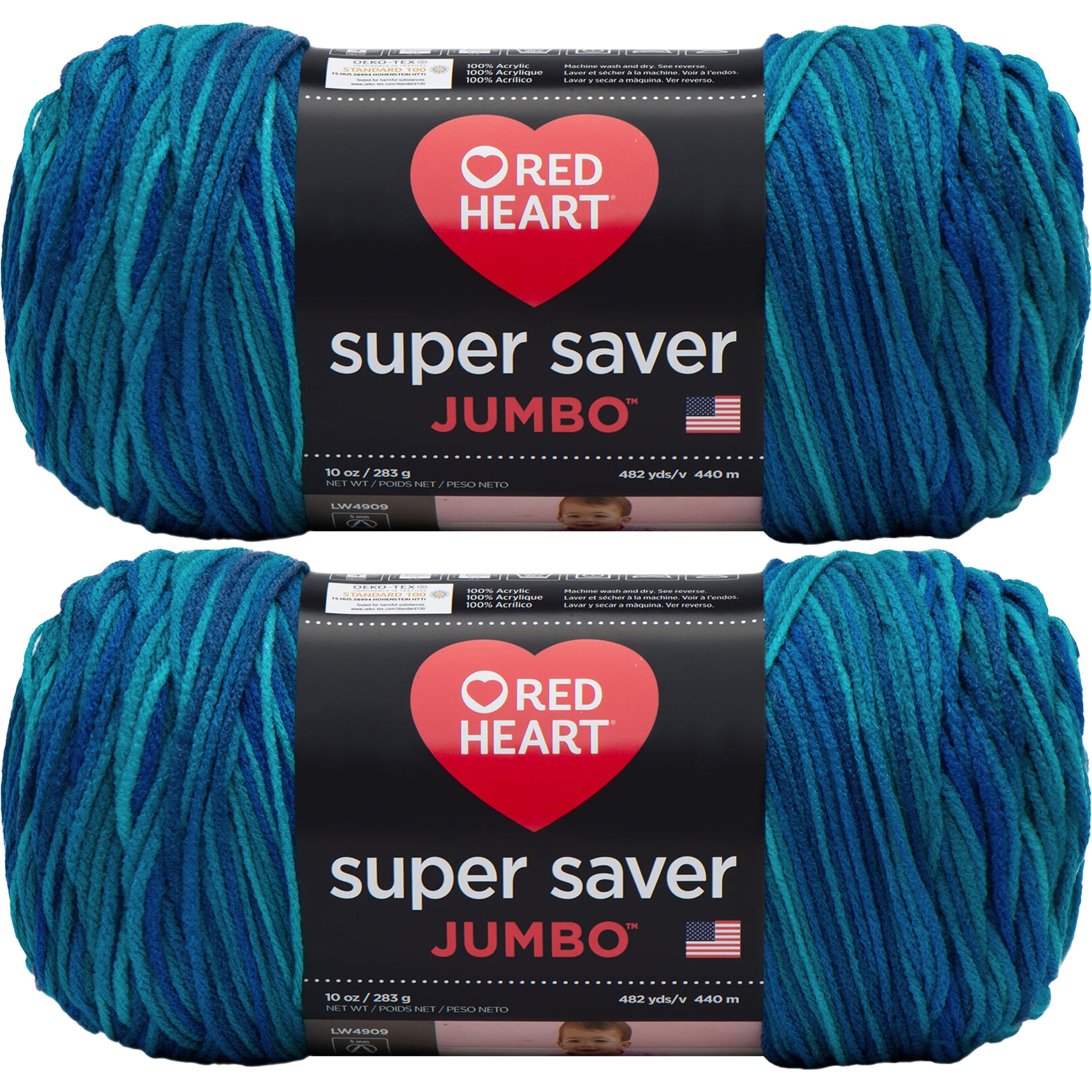 Red Heart Super Saver YarnMacaw, Multipack Of 2
