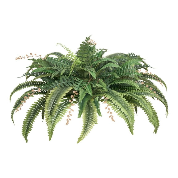 VEVOR Artificial Ferns, Natural Spread Diameter 37-41 Inch, Large Hanging Fake Boston Ferns, Sunlight Resistant Fake Plant Wall Decor with 80 Branches and Flowerpot, Faux Fern for Home Office Outdoor