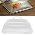 thumbnail image 1 of Food Lid, Acrylic ,Splatter Cover Clear Transparent Acrylic Dustproof Rectangle Shape Convenient Practical Home Plate Covers for Kitchen, 1 of 8