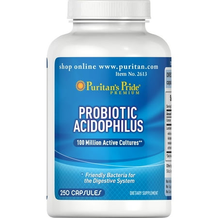 Puritan's Pride Nature's Promise Probiotic Supplement, Acidophilus, 250 Count