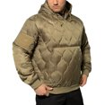 thumbnail image 1 of Rothco Quilted Woobie Hooded Sweatshirt - Coyote Brown, 1 of 6