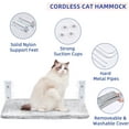 Cat Window Perch Cordless Cat Hammock with 4 Strong Suction Cups