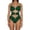 Green, variant on Swimwear Halterneck U Buckle Solid Color Monokini Swimsuit for Women Bathing Suit Beach Vacation 2026