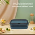 thumbnail image 3 of Stainless Steel Bento Box Adult Lunch Box, Microwave Safe Portable Split Bento Box For Students And Office Workers, 3 of 8