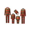 thumbnail image 3 of AIGUR Matching Family Christmas Pajamas, Long Sleeve Lapel Plaid Sleepwear Set for Adults, Kids, Baby  Dog, 3 of 10