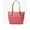 Geranium, variant on Women's Charlotte Large Signature Logo and Metallic Top-Zip Tote Bag 35F4GCFT3V-Rsgold