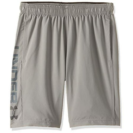 Under Armour Men's Woven Graphic Wordmark Shorts , Gravity Green (388)/Black , Small
