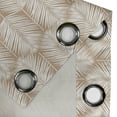thumbnail image 4 of Ambesonne Palm Leaf Grommet Curtain, Pale Brown Leaves Exotic, 50"x60", Pale Brown White, 4 of 5