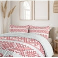 thumbnail image 6 of Ambesonne Russian Duvet Cover Sets, Slavic Motifs Art Pattern, 2-Queen, Vermilion and White, 6 of 7