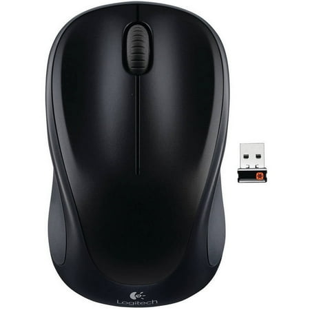 Logitech M317 Wireless Mouse 2.4 GHz with USB Unifying Receiver 1000 DPI Optical Tracking 12 Month Battery Black