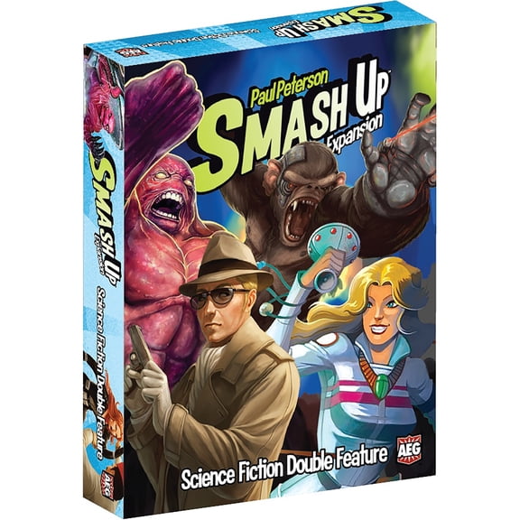 Smash Up: Science Fiction Double Feature - Stand Alone Expansion (2 Players)  Or Combine With Other Smash Up Titles (4 Players) - Alderac Entertainment Group (AEG), Ages 14 , 2 Players, 45 Min