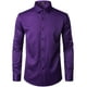 thumbnail image 2 of Camisa de vestir JEMITOP, elástica, ajustada, sin arrugas, color morado, XXL, 2 of 6