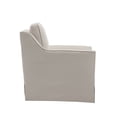 thumbnail image 5 of Wovenbyrd Woodcrest Modern Swivel Armchair, Indoor - Light Brown, 5 of 10