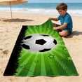 thumbnail image 4 of Soccer-Themed Beach Towel And Microfiber Beach Bath Towel And Soccer Party Decorative Towel And Size 55 X 28 Inches, 4 of 6