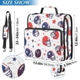 thumbnail image 2 of FORMRS Zipper Binder with Shoulder Strap 2-inch Ring 500 Sheet Capacity File Bag, Star Spangled Helmets, 2 of 5