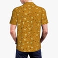 thumbnail image 5 of Vsdgher Honey Bee Gnomes Print Men's Short Sleeve Stretch Polo Shirt, Moisture-Wicking Performance Polo Shirt, 5 of 8