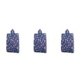 thumbnail image 1 of Bewildely Bolsa impermeable portátil con cremallera para zapatos, bolsa de viaje plegable, estuche organizador de almacenamiento flores azul real 3piezas, 1 of 6