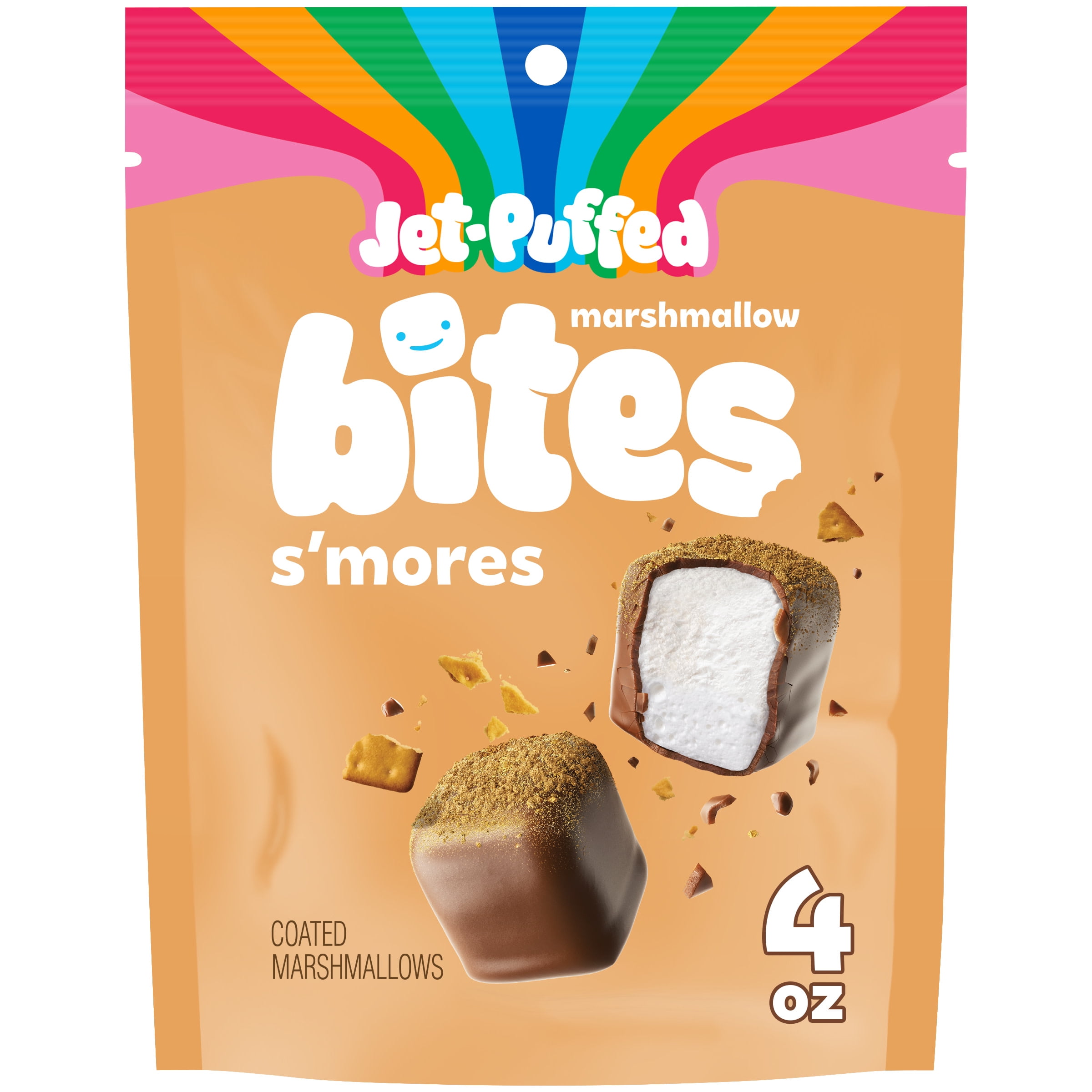 Buy JetPuffed Marshmallow Bites S’mores Flavored Coated Marshmallows