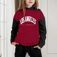 thumbnail image 2 of WEAIXIMIUNG Children's Coloured Sleeved Long Sleeved Hooded Top Hoodie Pant Set 4-5Years, 2 of 4