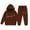 A-Brown698, variant on XAOWF Child Girls Sweatsuit Sets Long Sleeve Letter Printed Lightweight Hoodie And Long Pants Casual Fashion Outfits Stylish Leisure Clothes Outfits 3-4 Years