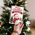 thumbnail image 3 of Christmas Gift Card Book, 14 Pages Spiral Bound Holiday Journal, Illustrated Scrapbook, Xmas Present and Desktop Holiday Decoration, Snowmen, 3 of 5