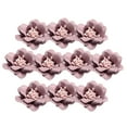 thumbnail image 2 of 10 piezas de adornos de cabezas de camelia para manualidades de accesorios para el cabello de mujer de bricoje 4.5cm , Luz Púrpura BLESIY Cabeza de la flor del camelia, 2 of 8