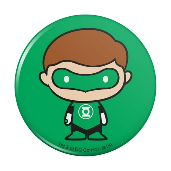 Green Lantern Cute Chibi Character Pinback Button Pin