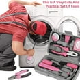 thumbnail image 3 of CUITING Ensemble d'Outils Ménagers Trousse d'Outils de Réparation pour la Maison Rose Ensemble d'Outils pour Femmes avec Étui Acier Rose 3,19 Lb 37 Pcs, 3 of 7