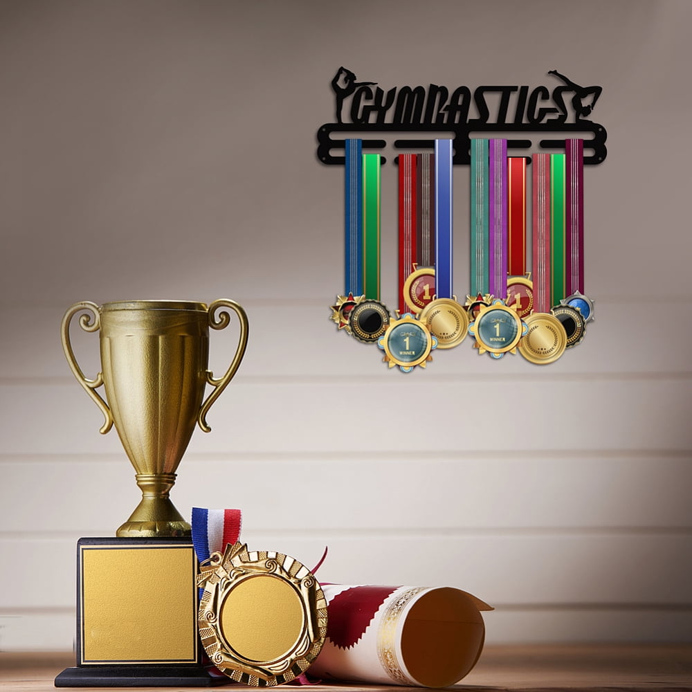 Gymnastics Medal Hanger Medal Display Sports Ribbon Holder Competition Medal Holder Medals Display Awards Medal Rack Wall Mount