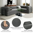 thumbnail image 3 of Harper & Bright Designs Boneless Couch Modular L-Shaped Sofa, Sponge Compression Sofa Sleeper Free combination, Foam Floor Sofa Bed with for Living Room, Gray, 3 of 11