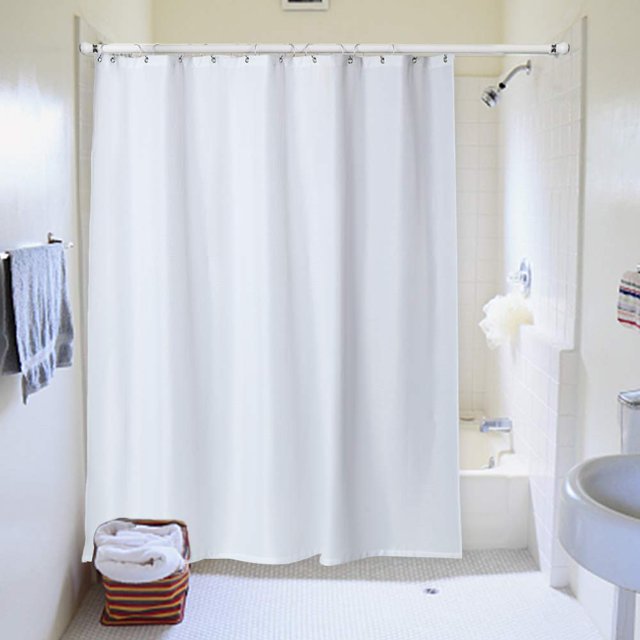 72"x72" Polyester Waffle Checks Bathroom Shower Curtain Waterproof Wrinkle Resistant Privacy Protection Home Hotel Bath Curtain