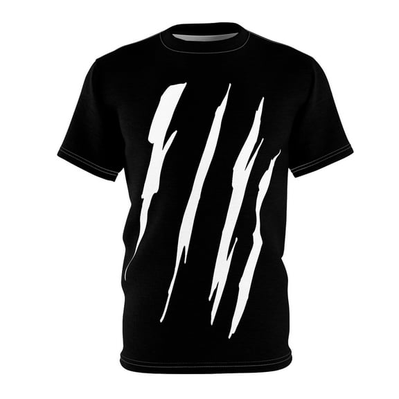 Effete Feline Claw Marks Scratch Unisex Cut & Sew Tee (AOP)