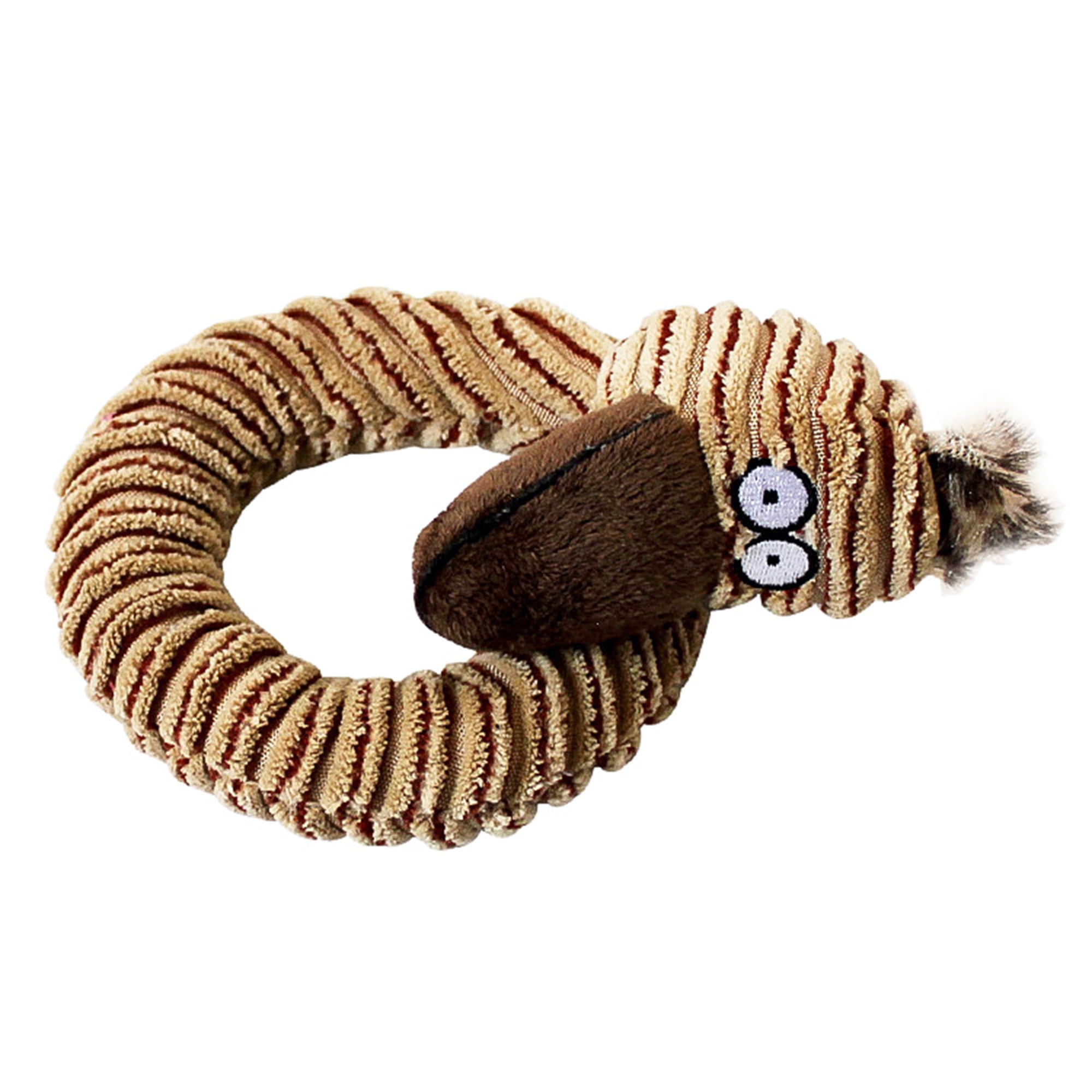 Kepooman No Stuffing Squeaky Dog Toy for Small Medium Large Dog, Pet Plush Animals Chew Toy for Teething Chewing and Playtime, Single, Brown Kepooman No Stuffing Squeaky Dog Toy for Small Medium Large Dog, Pet Plush Animals Chew Toy for Teething Chewing and Playtime, Single, Brown