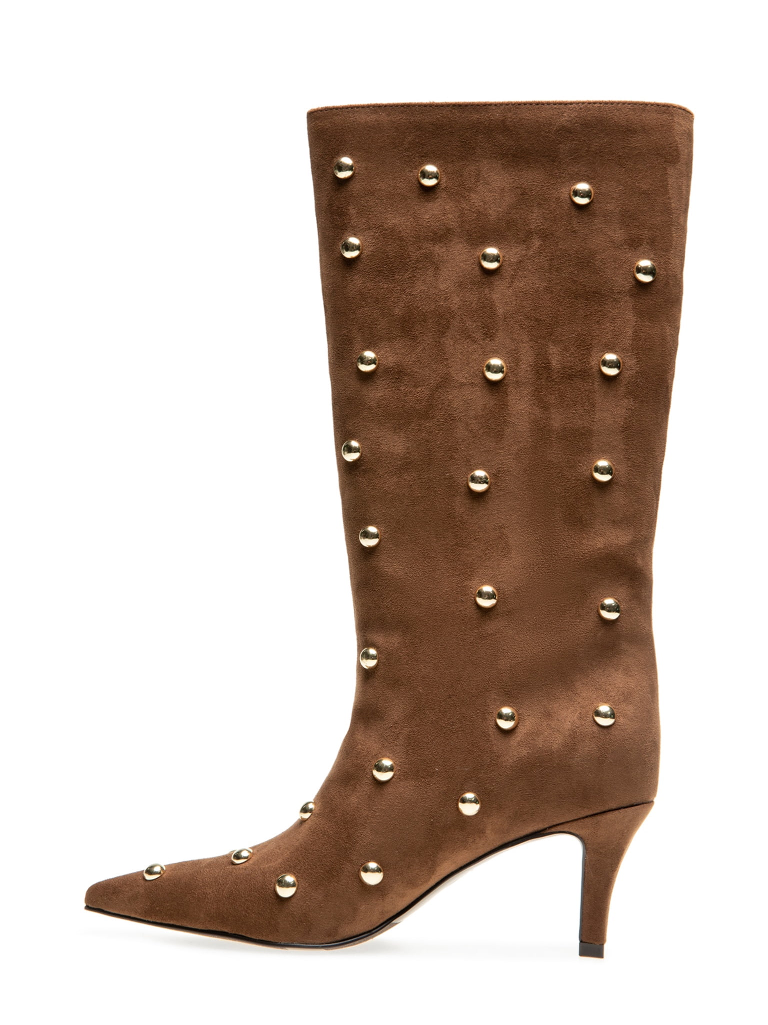RM by Rebecca Minkoff Women's Heidi Tall Studded Pointy Toe Heeled Boot