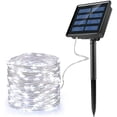 thumbnail image 1 of Luces solares de hadas para exteriores, 200 LED, 22 m, 8 modos, IP65, luces de hadas impermeables para el hogar, jardín, boda y fiesta de Navidad, blanco frío, 1 of 5