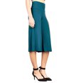 thumbnail image 2 of Made by Johnny Women's Knit Culottes Pants XXXXL TEAL, 2 of 6