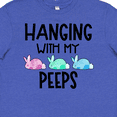 thumbnail image 4 of Inktastic Easter Hanging with My Peeps Pastel Bunnies Youth T-Shirt, 4 of 5