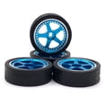 thumbnail image 1 of 4X 1/28 Modèle de Télécommande Jante de Roue de Voiture Modification Simulée Pièce de Véhicule pour WLtoys 284131 K969 K979 K989 K999 Bleu, 1 of 6