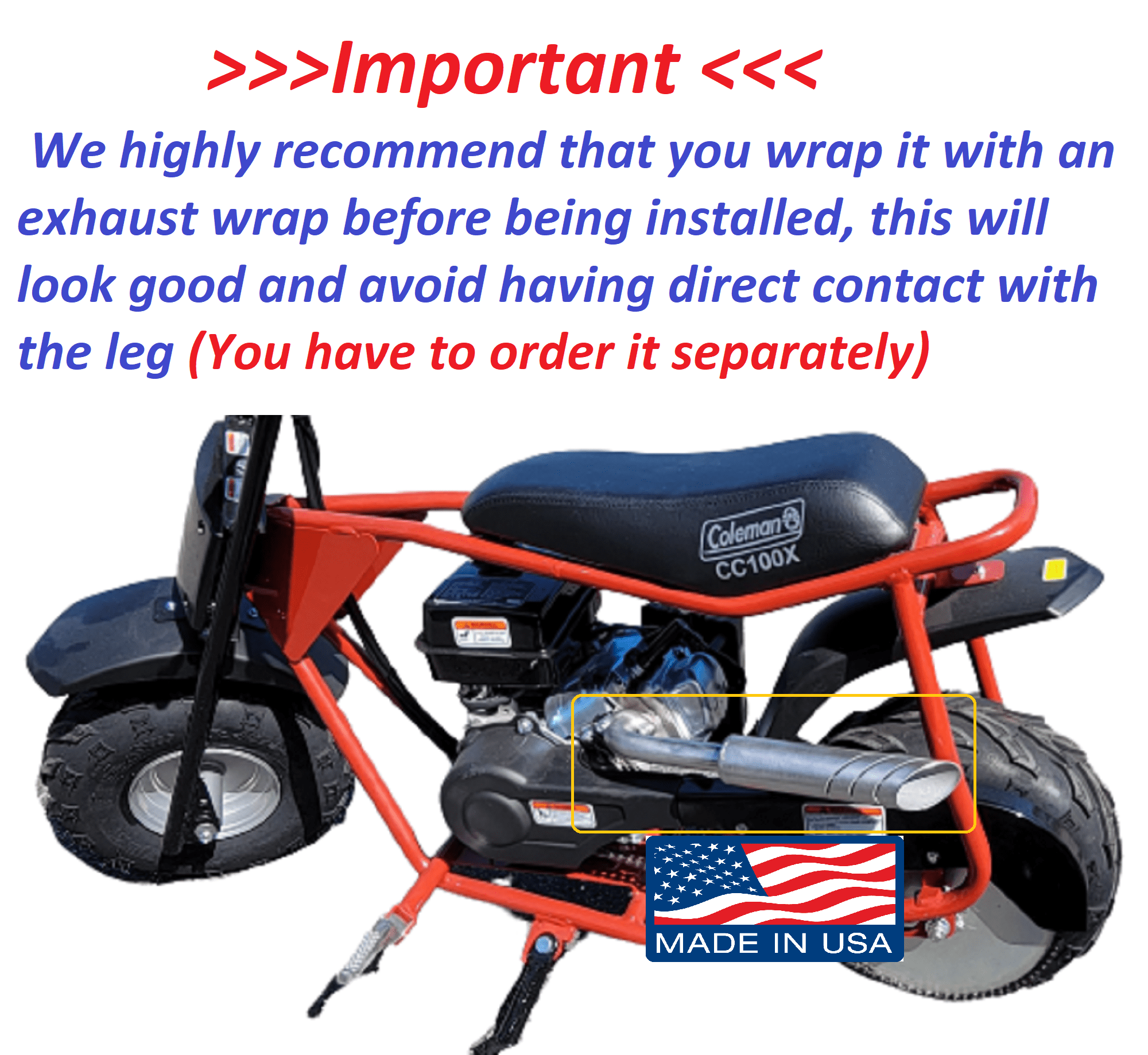 Coleman sales cc100x exhaust