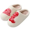 thumbnail image 4 of Zapatilla gruesa y esponjosa para mujer acogedora bota con sombrero vaquera zapatos casa invierno (40-41), 4 of 9