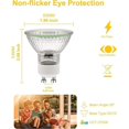 thumbnail image 3 of GU10 Halogen Bulbs 35W, Warm White 2700K, Dimmable, 6-Pack, Compatible with Philips, Energy Class G, 3 of 5
