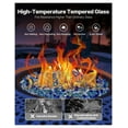 thumbnail image 3 of Fire Glass Rocks 10 LBS - 1/2 Inch Cobalt Blue, Aqua Blue, Clear - Fireplace, Fire Pit, Landscape Decor - Heat Resistant, Durable, Sparkling, 3 of 9